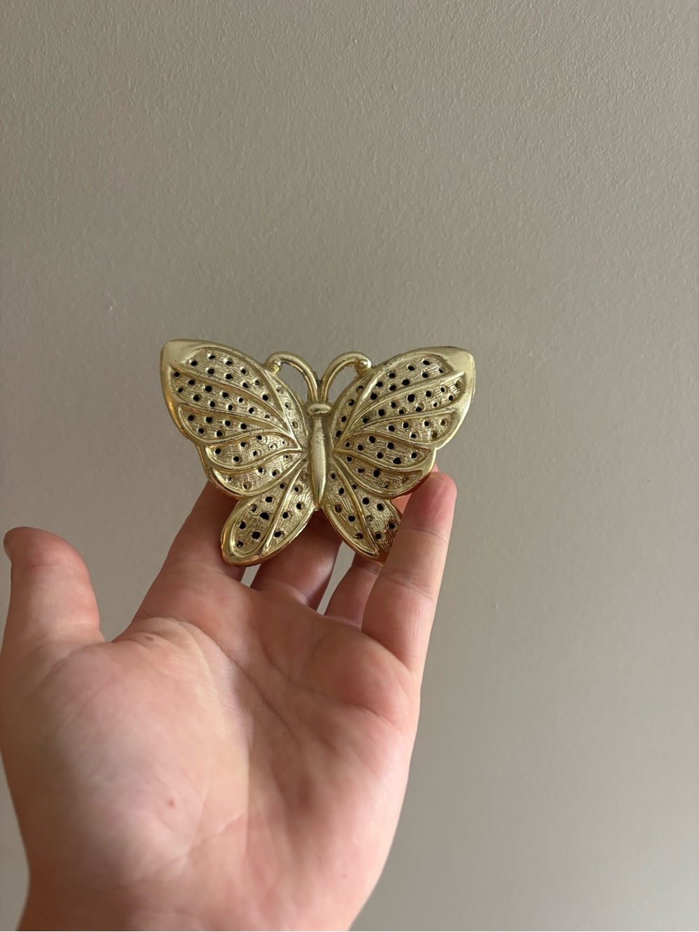 Gold Butterfly trinket dish